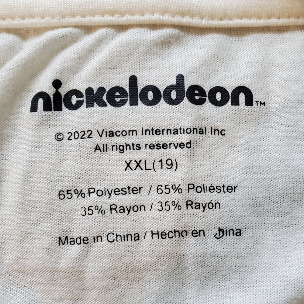 Nickelodeon Rugrats Short Sleeve Oversized Graphic T-Shirt - White XL - Picture 3 of 3